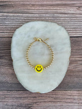 Load image into Gallery viewer, 14K Gold Filled Bracelet - Smiley Face 4mm