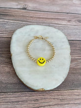 Load image into Gallery viewer, 14K Gold Filled Bracelet - Smiley Face 4mm