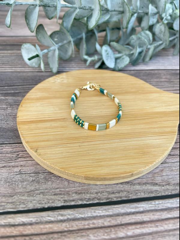 14K Tila Bracelet - Teal