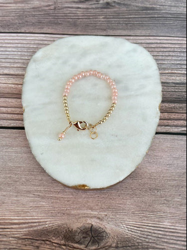 14K Gold Filled Bracelet - Luster Peach