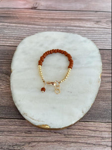 14K Gold Filled Bracelet - Terracotta