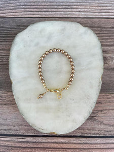 14K Gold Filled Bracelet - Bronze Pearl