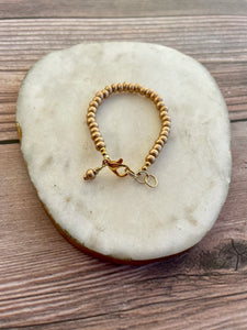 Stackable Bracelet - Metallic Gold