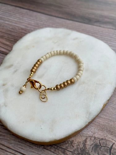 Stackable Bracelet - Opaque Ivory